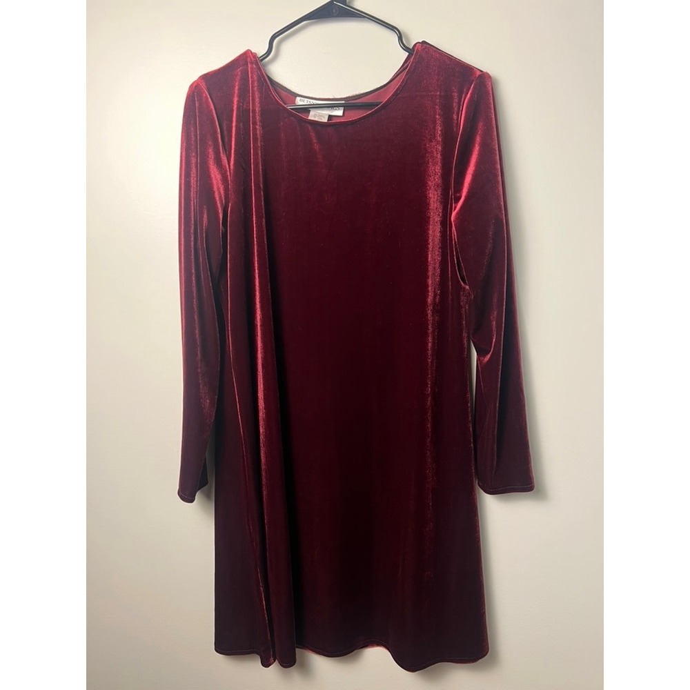 VTG Betsy's Things Velvet Dress 12 Burgundy Mini USA WhimsiGoth Fairy Grunge 90s